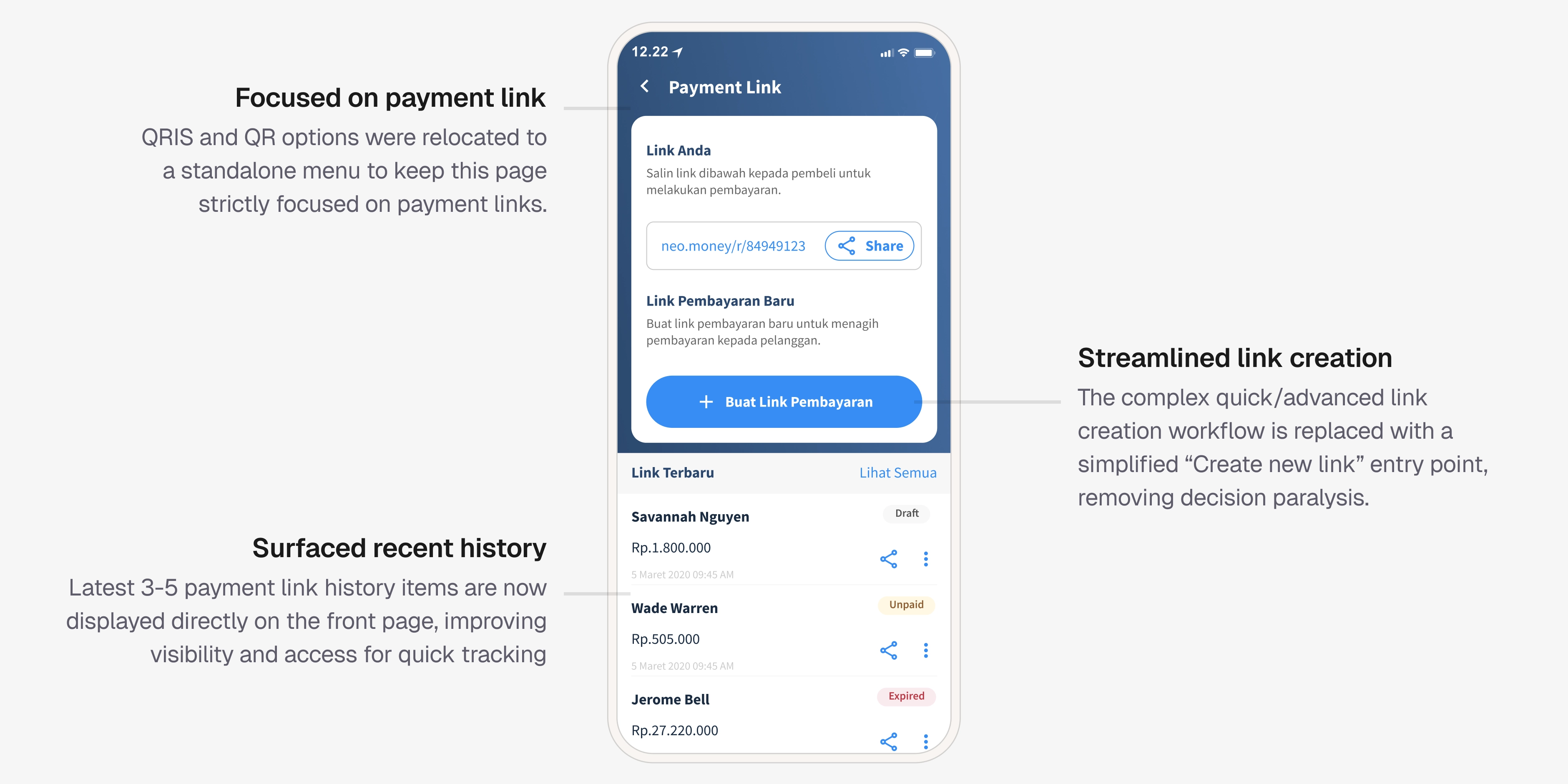 First iteration of the unified form