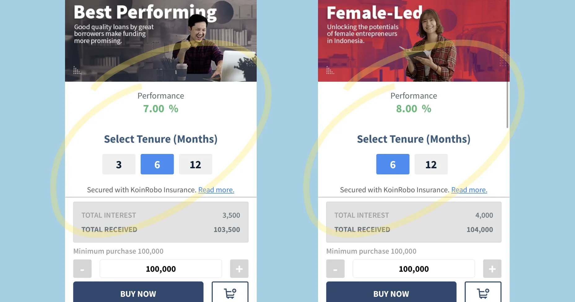UX audit: rate disparity between products on the same tenure — users had to navigate between pages to compare