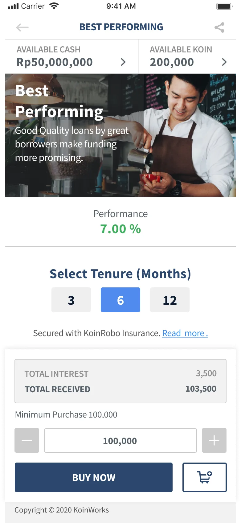 Old Buy Robo page with cluttered layout and buried Auto Rollover